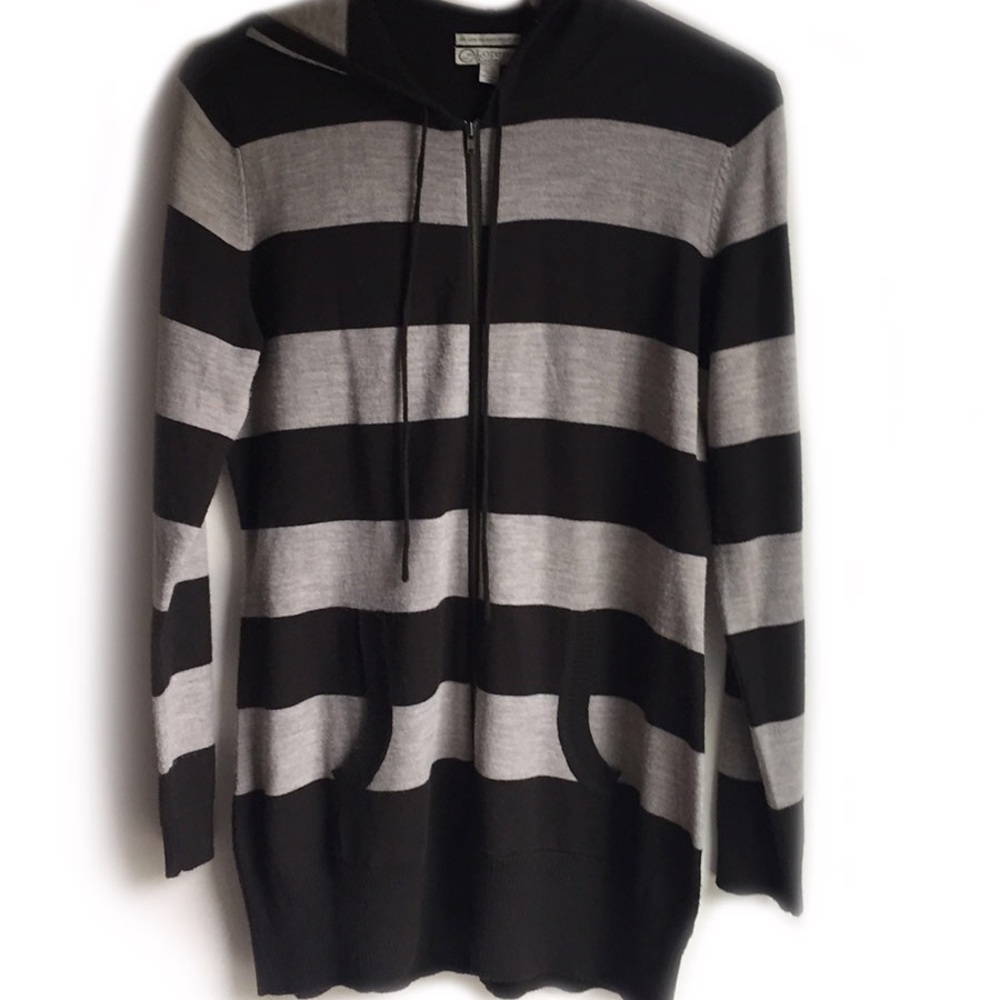 Lorenzi Collezione Merino Wool ZIP Sweater